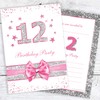 Olivia Samuel 20 x 12th Birthday Party Invitations from Pink