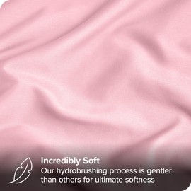 Bare Home Microfiber Pillow Cases - Standard/Queen Size Set of 2 - Cooling Pillowcases - Double Brushed - Light Pink Pillowcases 2 Pack - Easy Care (Standard Pillowcase Set of 2, Light Pink)