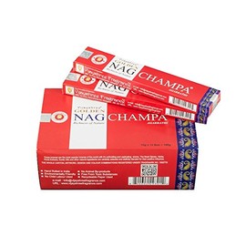 Pamai Pai® Golden Nag Champa Red Incense Sticks 180 g