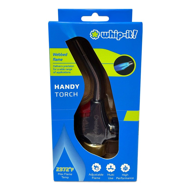 Whip-It! Handy Torch – Refillable Butane Micro Torch with Adjustable