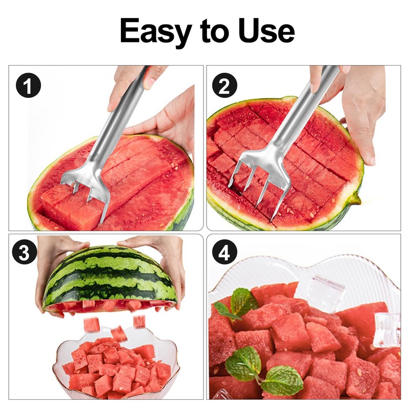 Watermelon Cutter, Watermelon Slicer, Stainless Steel Slicer Fruit Cutter Melon