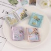 Mini Photo Album, Portable, Includes 3 Pieces, Pink + Blue