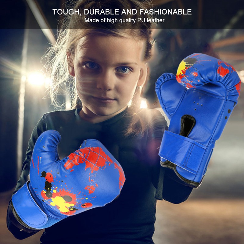 Baby Girls Boys Children Boxing Gloves Punch Training Kids Fight