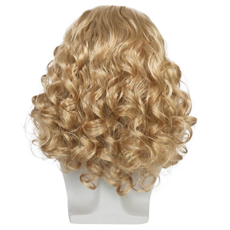Old Mens Wig and Beard Set for Adult Wavy Men
