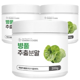 3 containers of Centella Asiatica extract powder, 200g each / 병풀 추출분말 200g 3통