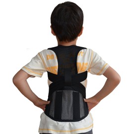 Senobiuru Kids (Junior Size) Children's Back Muscles, Posture Correction Belt, Unisex, Supporter, Cat Back, Improvement, Correction, Growth, Height,