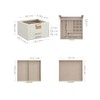 SONGMICS Caja de Joyas, 3 Niveles, Tapa de Cristal, 2