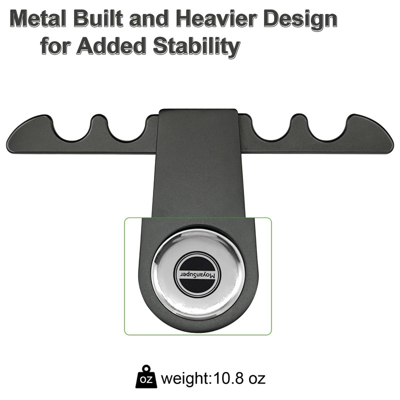 MoyanSuper Portable Pool Stick Holder - 4-Cue Weighted Claw Holder
