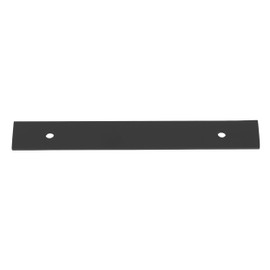 GlideRite 7-1/4" Squared Backplate 5-1/16" 128mm Center-Center, Matte Black - 7342-128-MB-10