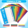 JIANTA [Set of 10] 12-Piece Folder Index DIN A4, Dividers