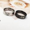 Nightmare Before Christmas Jack and Sally Skull Couple Matching Rings
