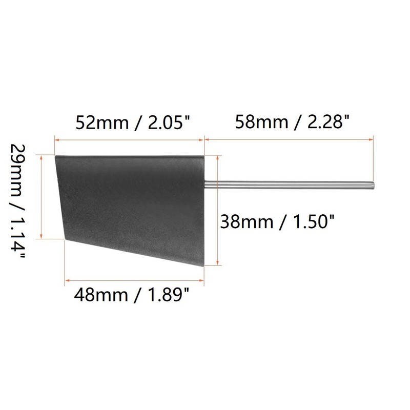 Heyiarbeit RC Boat Rudder with Single Servo Arm 52mm, Rudder