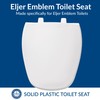 BEMIS 1240200 Eljer Emblem Plastic Toilet Seat, Made Specifically for