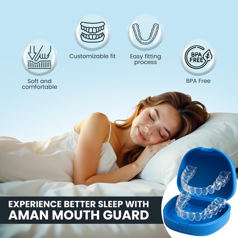 Aman Night Guard for Teeth Grinding, Dental Mouth Guard