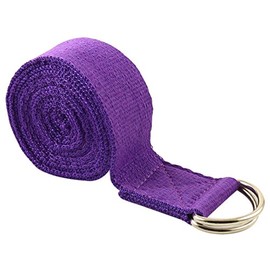 FIT SPIRIT 8 ft Fitness Exercise Yoga Strap - Purple