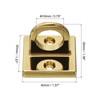 PATIKIL Pad Eyelet Plate U Hook 3 Pack Metal Ceiling