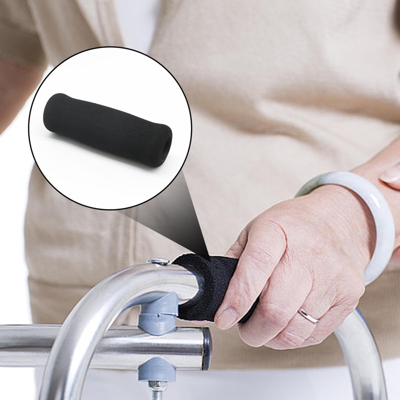 Bcautay 4Pcs Cane Replacement Hand Grip Replacement Walking Cane Hand