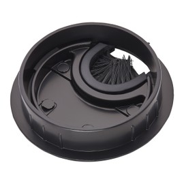 SOTECH Cable grommet black matt drill diameter 60 mm external dimension diameter 68 mm cable passage made of metal with brush seal