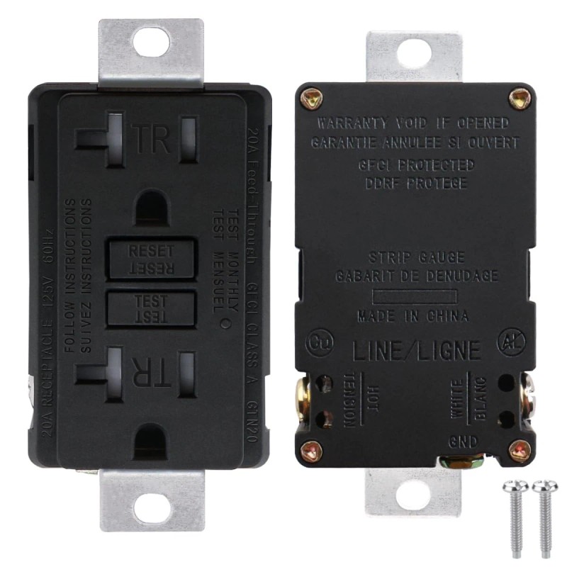 Baomain Generator GFCI Outlet 20A 125V 60HzTamper-Res