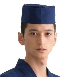Albe NO8023 Japanese Hat, Cool, Highly Breathable, Velcro Adjustable Size, 3 Colors, Japanese Restaurant, Kappo, Izakaya, Uniform, C-5 navy, Free size