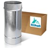 FilProfi - (6-Inch, length 12inch) Round Dryer Duct. Galvanized Bathroom