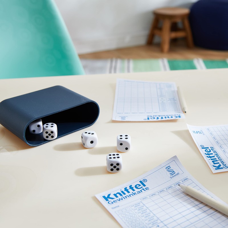 Schmidt Spiele 49091 Reise-Kniffel mit Zusatzblock, bunt