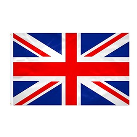 Great Britain Flag - 90 x 150 cm - Reinforced Fabric - Durable Stitching - Bright Colours - Indoor Outdoor Flag - Integrated Eyelets - National Flag