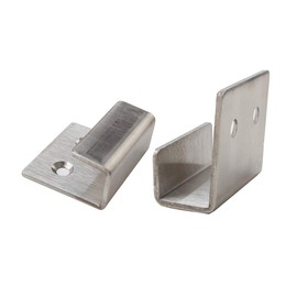 CUTOOP 10pcs Brushed Stainless Steel Photo Frame Fasteners Tile Pendant Hooks Tile Display Hanging Cord U Shaped Hanger (20mm Inner Width)