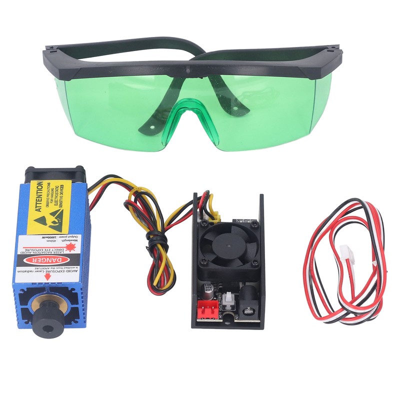 12V 10W Engraver Laser Module Focusable Engraving Machine Blue Light