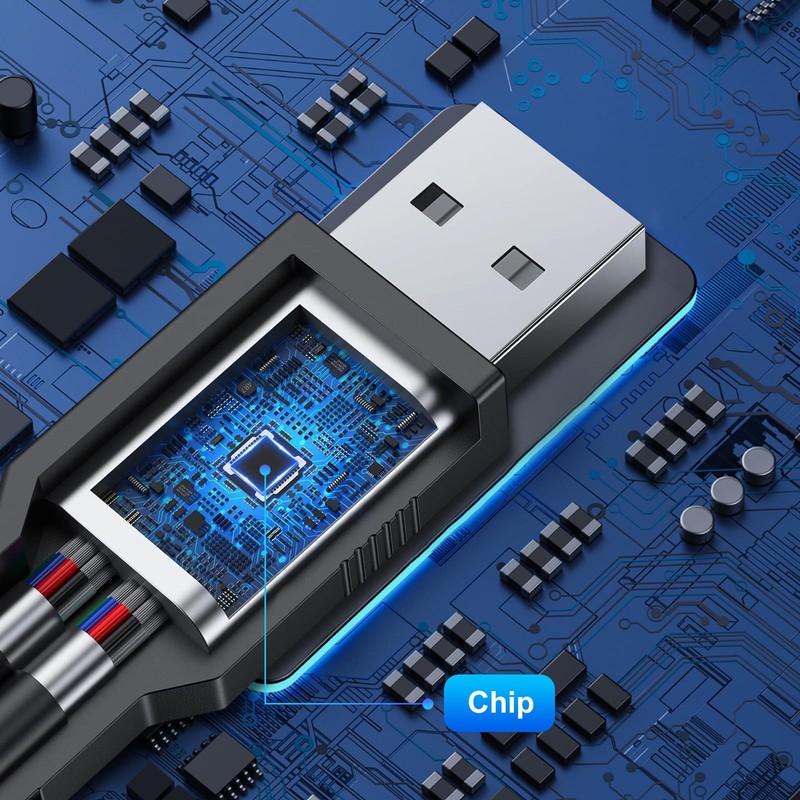 Usb splitter Male to Dual USB Female Cable Adapter, for