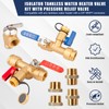 Tankless Water Heater Valve Kit, PRV 3/4"-1/2" NPT