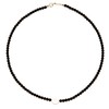 Onyx Jewellery Necklace with Quartz Crystal Ball Clasp 925 Sterling