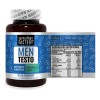 Men Testo 100 cápsulas, Testosterona Hombre, 100% natural, Precursor de