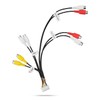 RCA Harness Cable Connector Adapter for Stereo Radio, Fits for