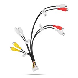 RCA Harness Cable Connector Adapter for Stereo Radio, Fits for Alpine ILXW650 ILX-W650 ILX-W650E ILXW650E, Replace E2703004590