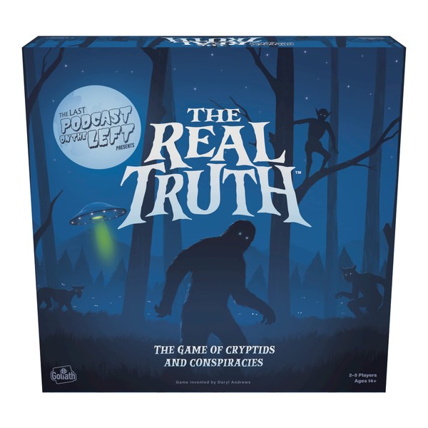 Goliath The Last Podcast on The Left Presents: The Real Truth - Strategy Game of World Conspiracy Theories and Mysteries with Over 300 Components - Ages 14 and Up, 2-5 Players
