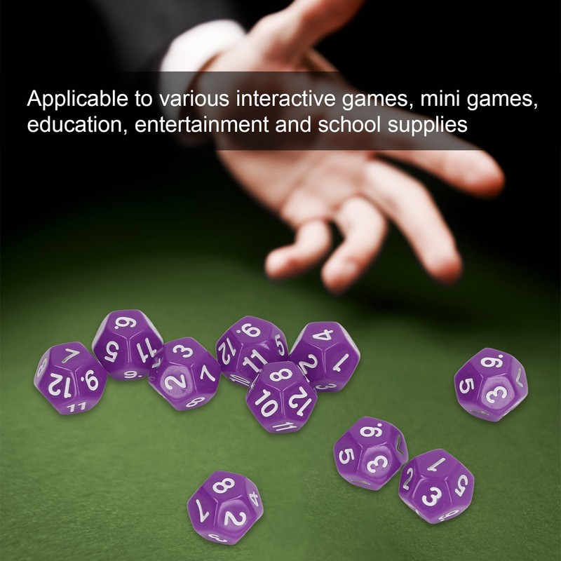 40Pcs 12 Sided Dice Set Polyhedral Dice for Family Party