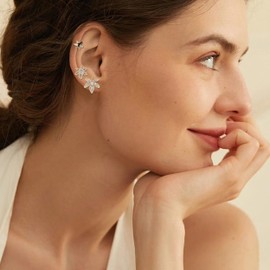 Sonateomber Small Fall Maple Leaf Gold Stud Earring Set for Women Teen Girls, 3 Pairs Cute Dainty Rhinestone Cubic Zirconia Leaves Earing 925 Sterling Silver Multiple Second Hole Piercing Cartilage Hypoallergenic Studs Prom Jewelry Gift