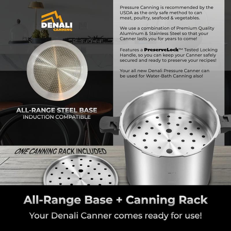 The TANKER 23 Quart Pressure Canner (Induction Compatible)