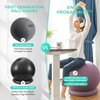 ENOVI ProBalanceΩ Yoga Ball Chair, Exercise Ball with Slipcover and