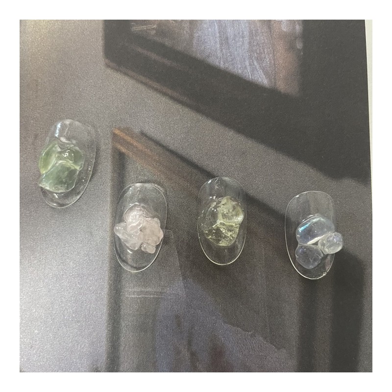 ˡᴬᴺᵀᶤˡ Pebble Handmade Nail Tips - Short Oval S /