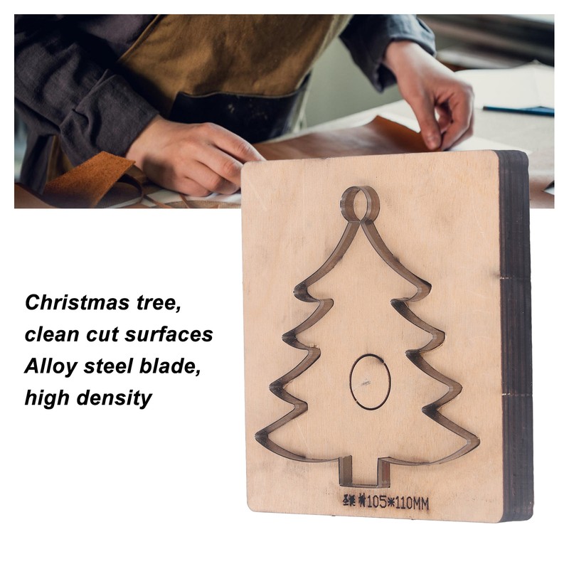 Leather Cutting Die Christmas Tree Shape Punch Cutter Craft Mould