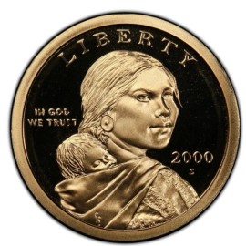 2000-S Sacagawea Dollar - Gem Proof DCAM X-446