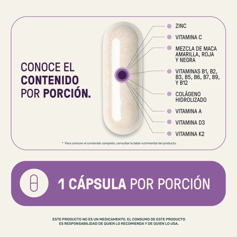 Multivitamínico Mujer 180 Cápsulas Sabor Suplemento Alimenticio Life360