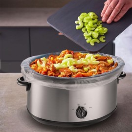 Zopper 2 x 5 Slow Cooker Liners Cooking Bags For Round & Oval Cookers Disposable Eliminates Soaking and Scrubbing Ideal For Home & Kitchen.