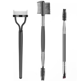 Eyebrow Brush Eyelash Separator Brow Comb Eyebrow Comb 3-in-1 Makeup Tool Eyelash Grooming Tools Professional Eye Makeup Tools for Women (3 Pieces Set)