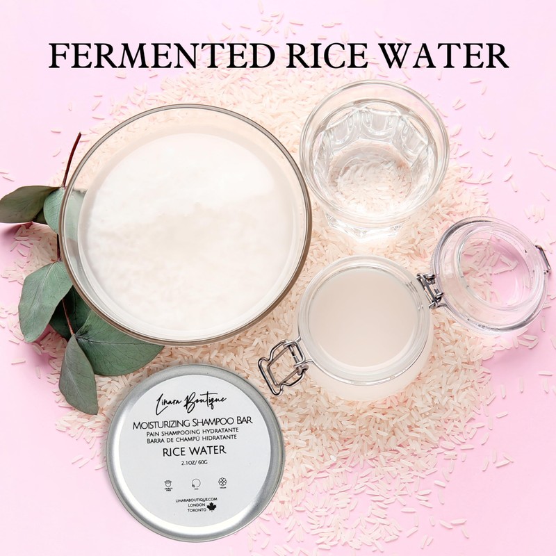 Shampoo Bar Moisturizing and Deep Cleaning (Rice Water)