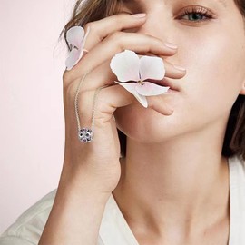 LNQOBU Birthstone Charms 925 Sterling Silver Charms for Bracelets or Necklace with 5A Cubic Zirconia Birthday Charms Mother's Day Gifts (With one Spacer Beads)