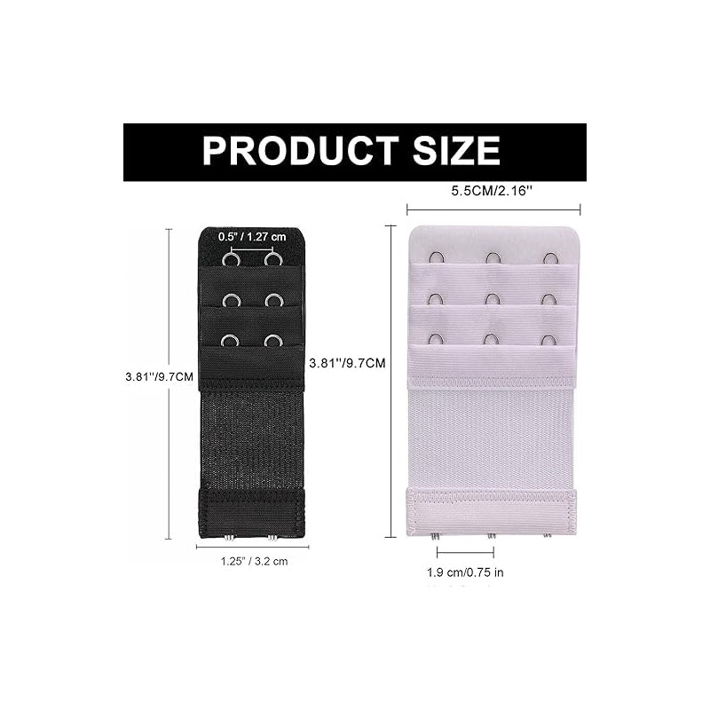 Vayfoni 6-Pack Women's Bra Extender Set - Soft & Comfortable