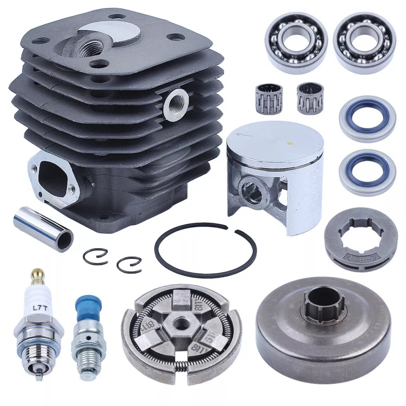 For Husqvarna Cylinder Piston Clutch Drum Sprocket Rim Crank Bearing